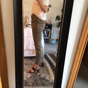 LIKE NEW! Express High Rise Ankle Plaid Pants